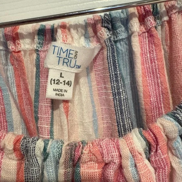 Time and Tru Multicolor Striped Garment - Picture 3 of 6